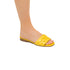 Sandali bassi gialli con fascia effetto trapuntato Swish Jeans, Donna, SKU w041000474, Immagine 0